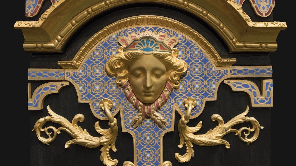 Georges Alphonse Bonifacio, 1855. Musée d'Orsay, Paris, France.

Ebony, enamel, golden bronze, stones, marble.

ID Number : OAO 497.
3D scanned using RealityCapture 3d model