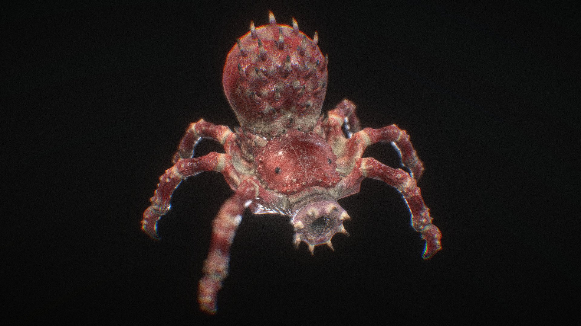 Arachnirock, 3d Spider Monster, Rigged and Animated. Game ready.

Concept: An spider-like creature that shoots rocks. *




Rigged.

Low poly density.

Game ready. 

Animations included. 

Easy to pose, easy to animate. 

4096 x 4096 res texture and normal maps.

Stretchy membranes!

Blender 3d Scene:

Includes simple showcase backdrop.
Rendered in Cycles. 

This model was created for use in a game engine, but the detail has been retained for higher-resolution and general applications. 




Yes, I know spiders have 8 legs and not six.
 - Arachnirock, the Rock Shooting Spider Thing - Buy Royalty Free 3D model by LB3D (@alienated) 3d model