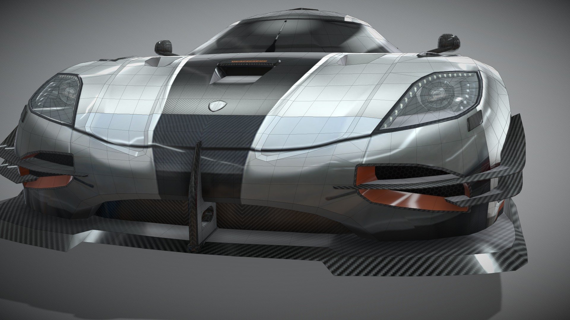 Koenigsegg one - Buy Royalty Free 3D model by paperscan 3d model