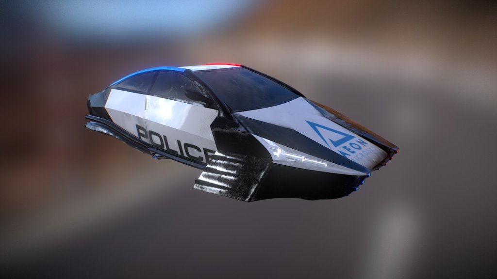 A police car that I made in 3DS Max and Substance Painter for a big school team project. We chose cyberpunk as a graphic universe 3d model