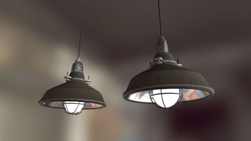 Old ceiling light based on insane aslylum references used in-game within the Unreal engine. High poly version with low poly LOD. Modelled in 3DS Max and textured in Zbrush, Substance Painter and Photoshop 3d model