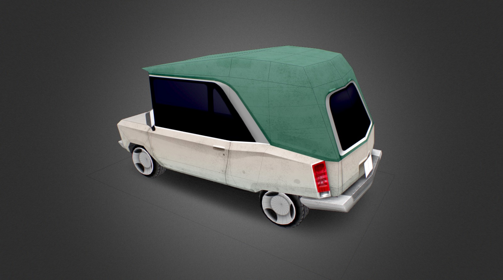 Park AR game vehicles - Hatchback - 3D model by usin 3d model
