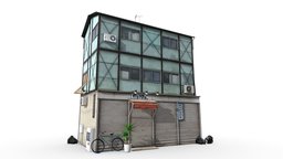 Tokyo Building 8 japan, photorealistic, china, classic, asian, ready, tokyo, chinese, realistic, old, real-time, game, lowpoly, low, poly, house, building, japanese