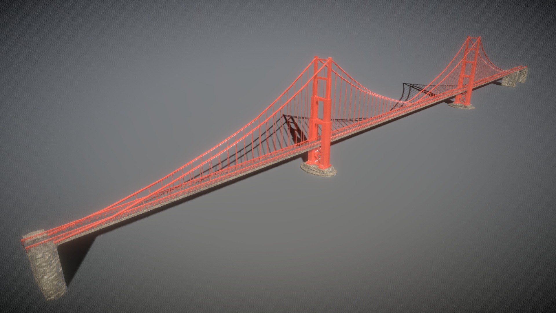 This is a beautiful Golden Gate Bridge.

If you want more beautiful models, or you have any quastion, please feel free to contact us. 

E-mail: sgzxzj13@163.com - Golden Gate Bridge - 3D model by Easy Game Studio (@Jeremy_Zh) 3d model