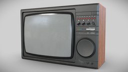 Old Soviet TV (USSR). cinema, film, volume, device, wooden, image, tv, gadget, gaming, soviet, prop, vintage, retro, monitor, electronic, display, equipment, russian, audio, television, color, 80s, union, old, ussr, quality, kinescope, 90s, asset, video, plastic
