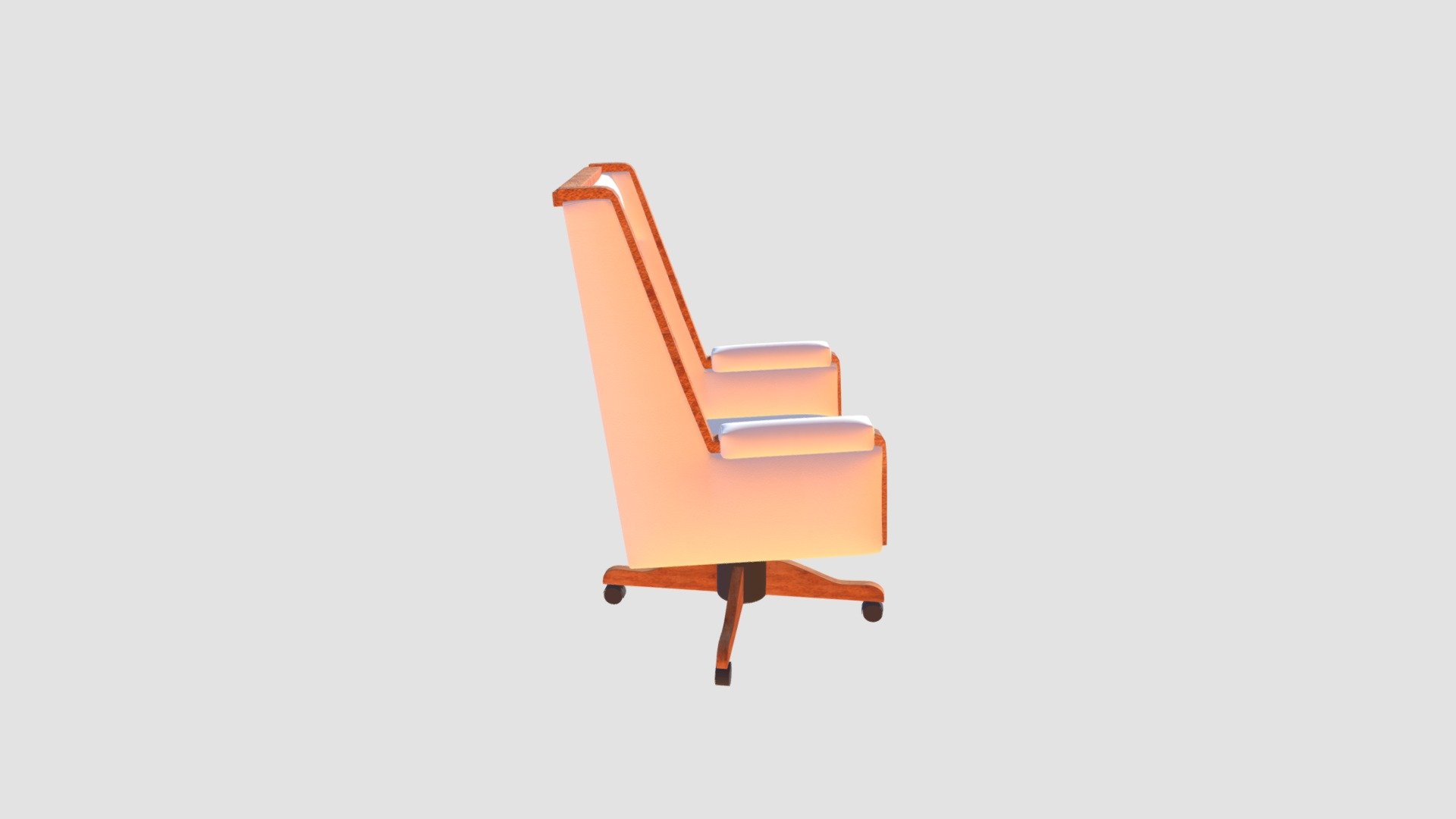 Highly detailed 3d model of armchair with all textures, shaders and materials. It is ready to use, just put it into your scene 3d model
