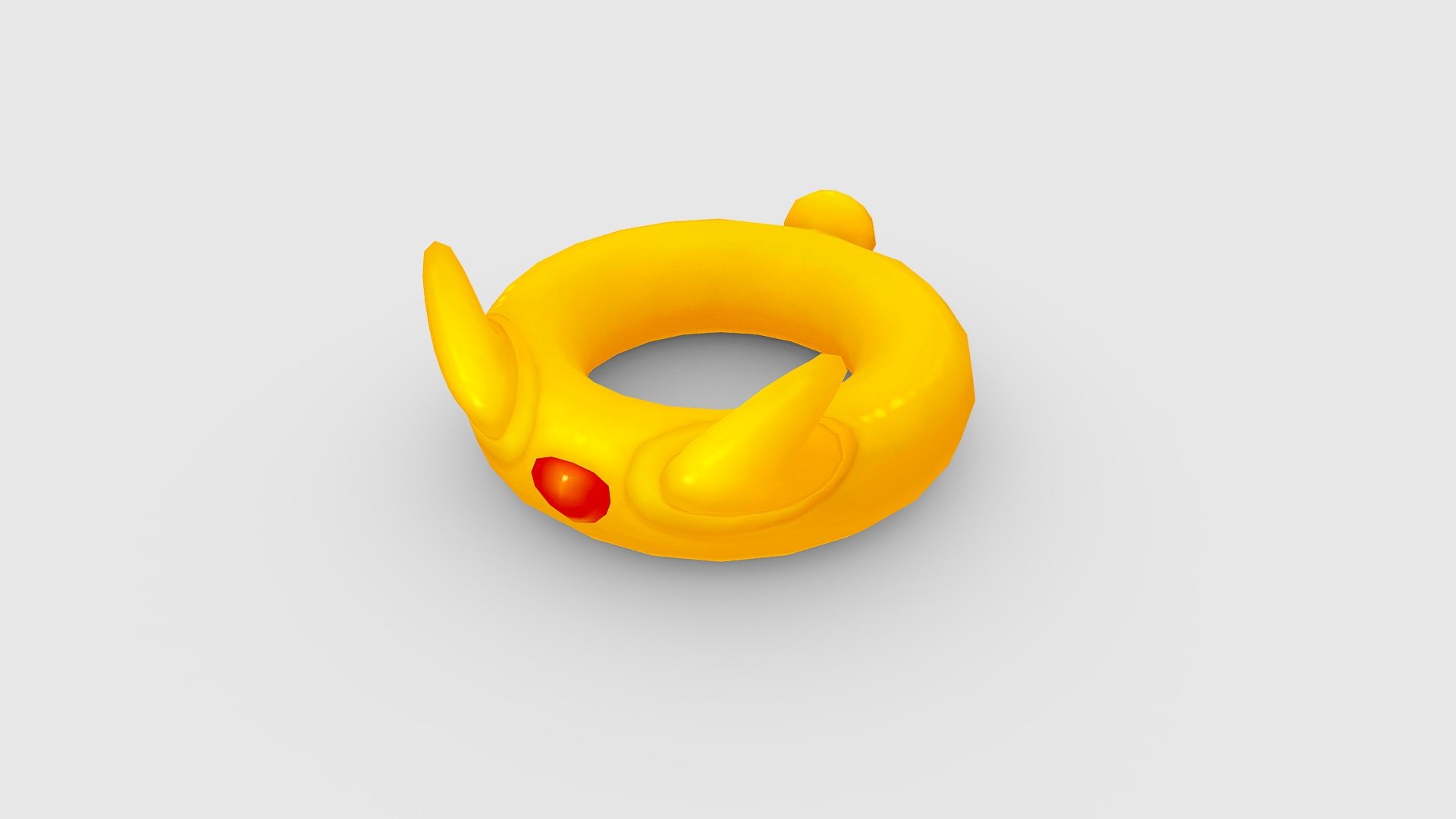 Cartoon yellow swimming circle - Life buoy Low-poly 3D model - Cartoon yellow swimming circle - Life buoy - 3D model by ler_cartoon (@lerrrrr) 3d model