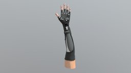 Prosthesis 3dart, gauntlet, prosthesis, sciencefiction, digital3d, gloves, gameart, scifi