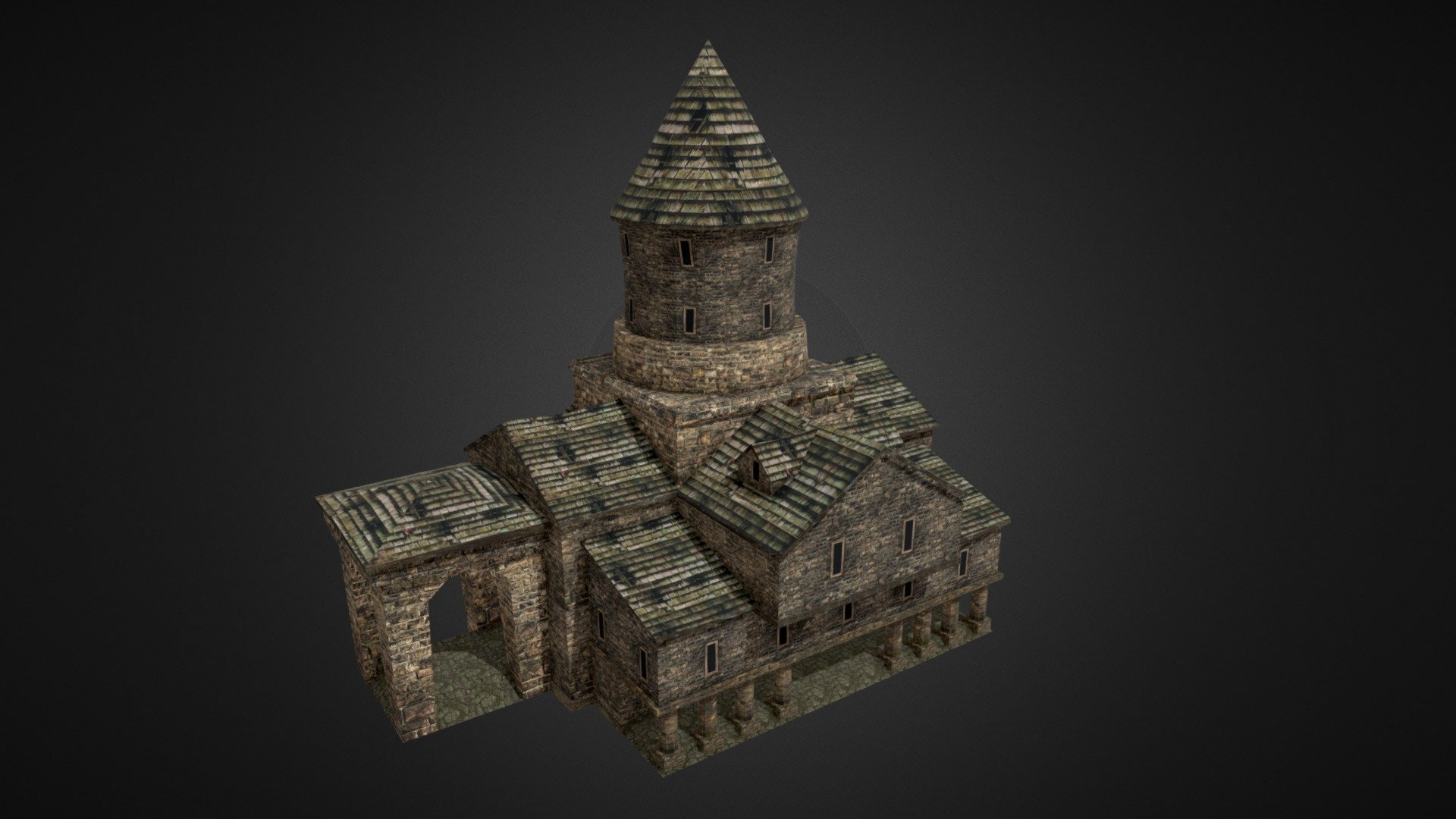 Castle - Download Free 3D model by Avgust9 3d model