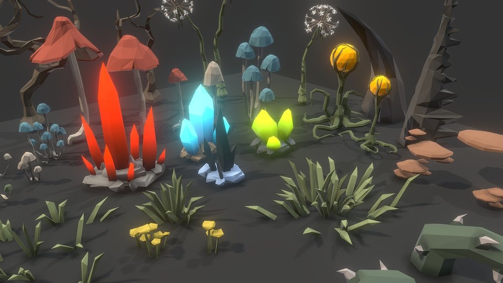 POLYGON - Dungeon Plants. This awesome asset collection includes 39 assets for use in your project. There is also colour variation textures included! 




Our POLYGON series has a hybrid low poly style look with a cartoon edge.




See the full trailer here: https://www.youtube.com/watch?v=ACBH9wTBQbU - POLYGON - Dungeon Plants - Buy Royalty Free 3D model by Synty Studios (@syntystudios) 3d model