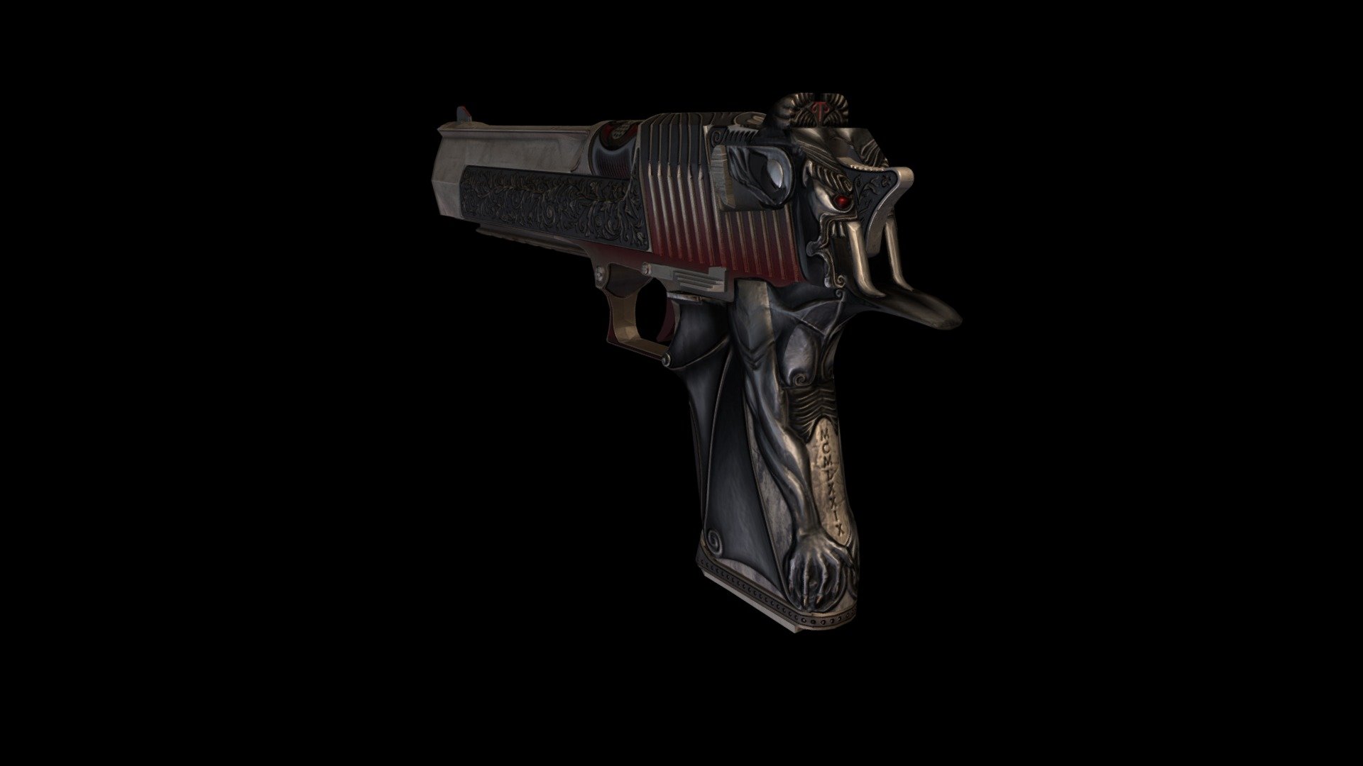 A textless version of stylized Deagle skin I made some time ago 3d model
