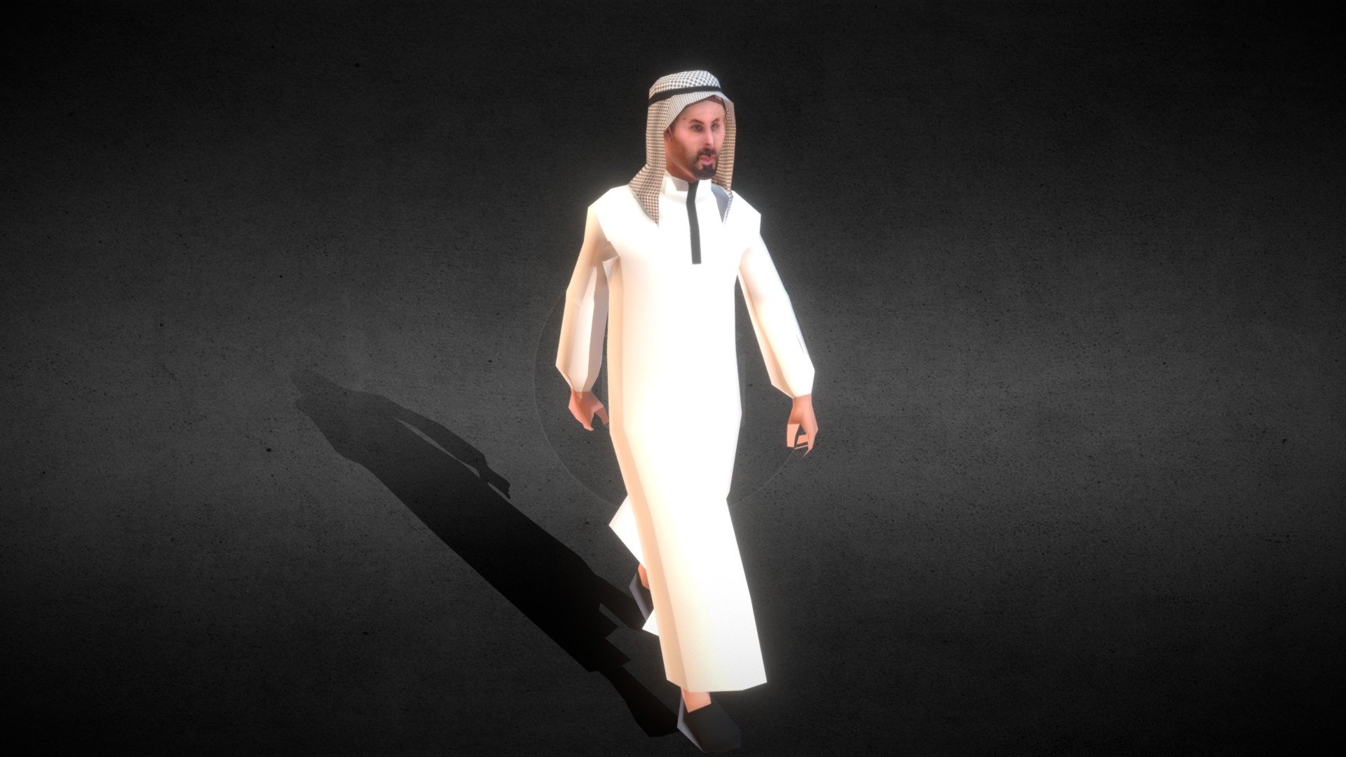3D Lowpoly Model for Arab Gulf Character - 3D Lowpoly Model for Arab Gulf Character - 3D model by OsamaDeep 3d model