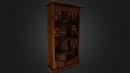 Book Shelf castle, library, medieval, books, antique, classic, collection, bookcase, cabinet, old, igorlmax, stack, bookshelf, book, game, environment