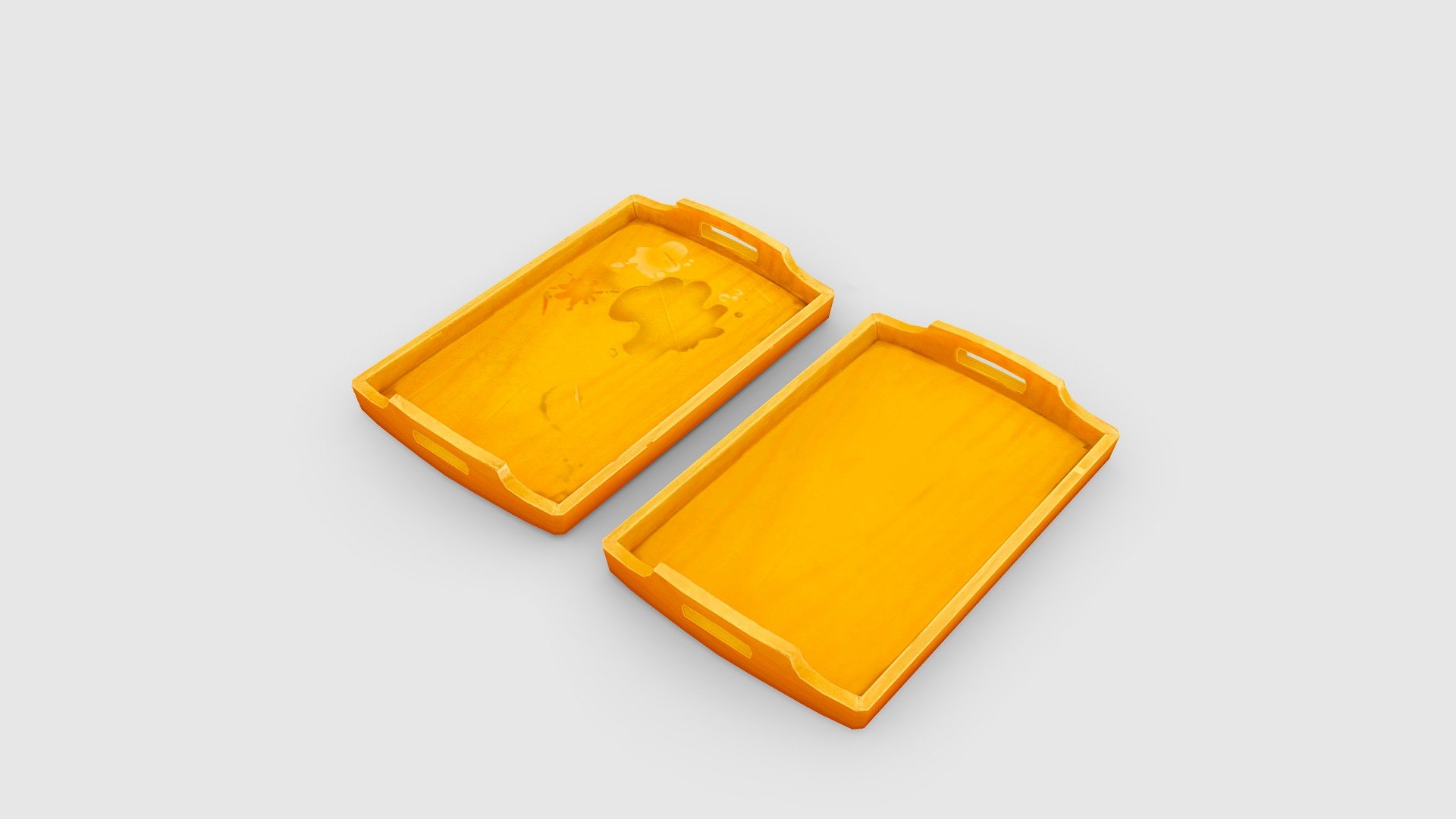 Cartoon food tray - wooden board - Insulation board with stains - Cartoon food tray - Insulation board with stains - Buy Royalty Free 3D model by ler_cartoon (@lerrrrr) 3d model