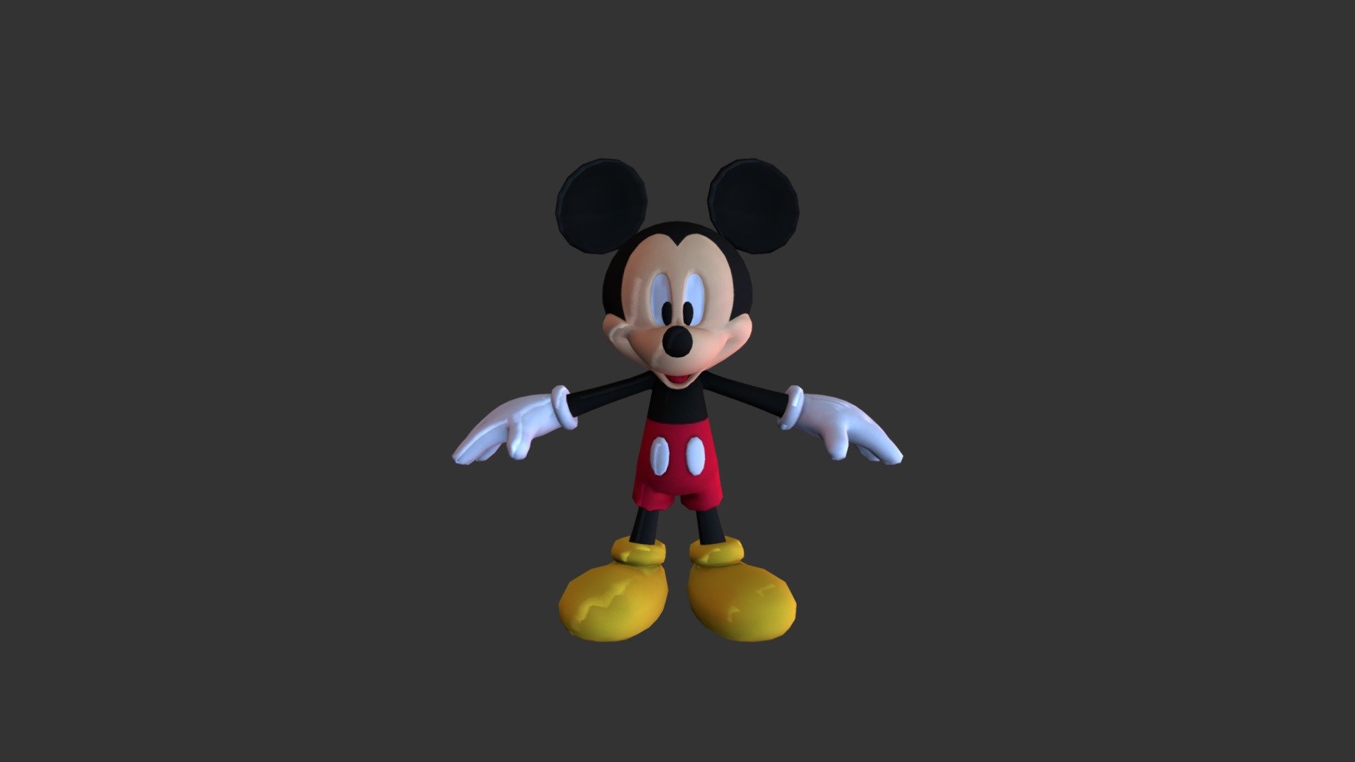 Mickey Mouse - 3D model by ivan.slaughter 3d model
