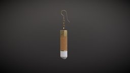 Cigarette earring jewellery, jewel, jewelry, earth, cigarette, ear, cig, cigarettes, cigs, smoker, substancepainter, substance, painter, 3d, blender, model, ring, madewithsusbtace, smokers