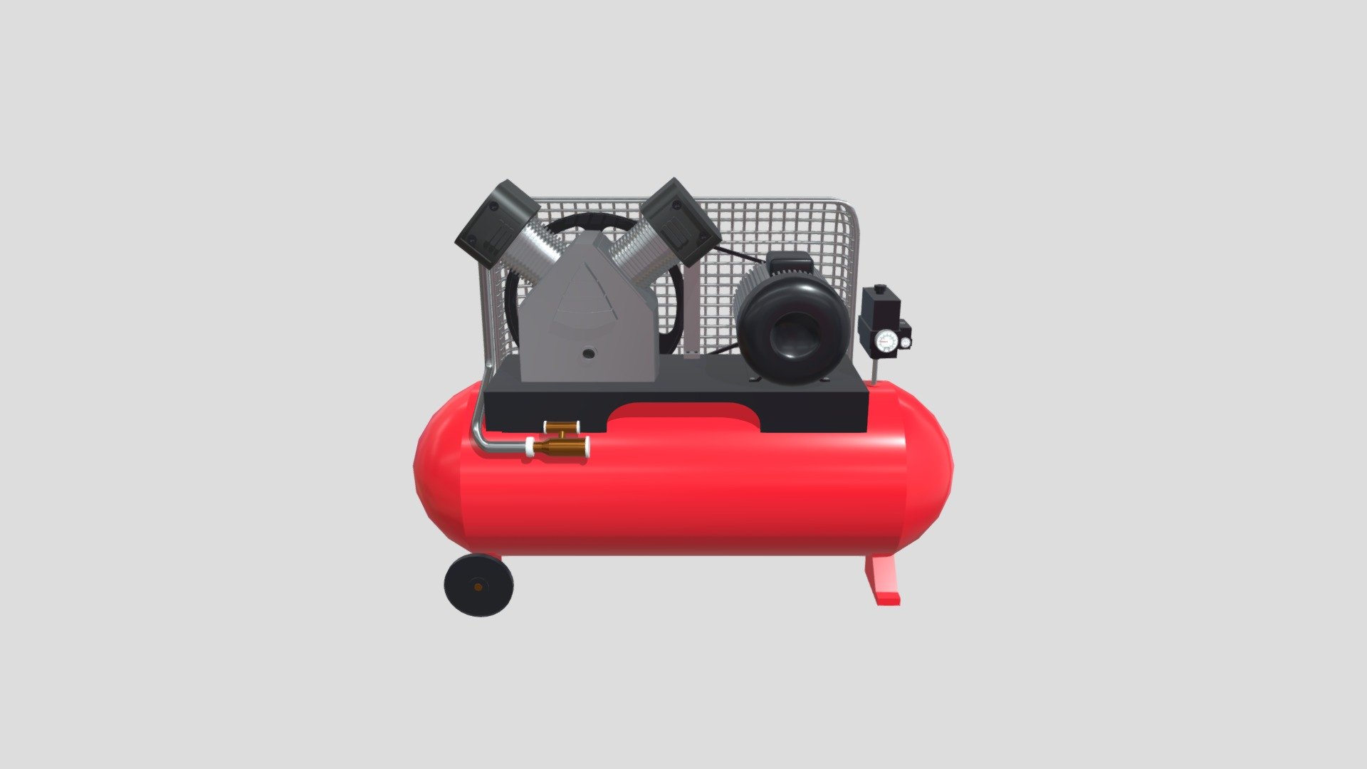 Compressed Air Compressor - made at the end of the year 2022 3d model