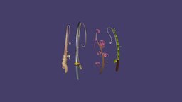 Maruchanland Fishing Rods katana, sakura, bamboo, roblox, fishing-rod, handpainted, noai
