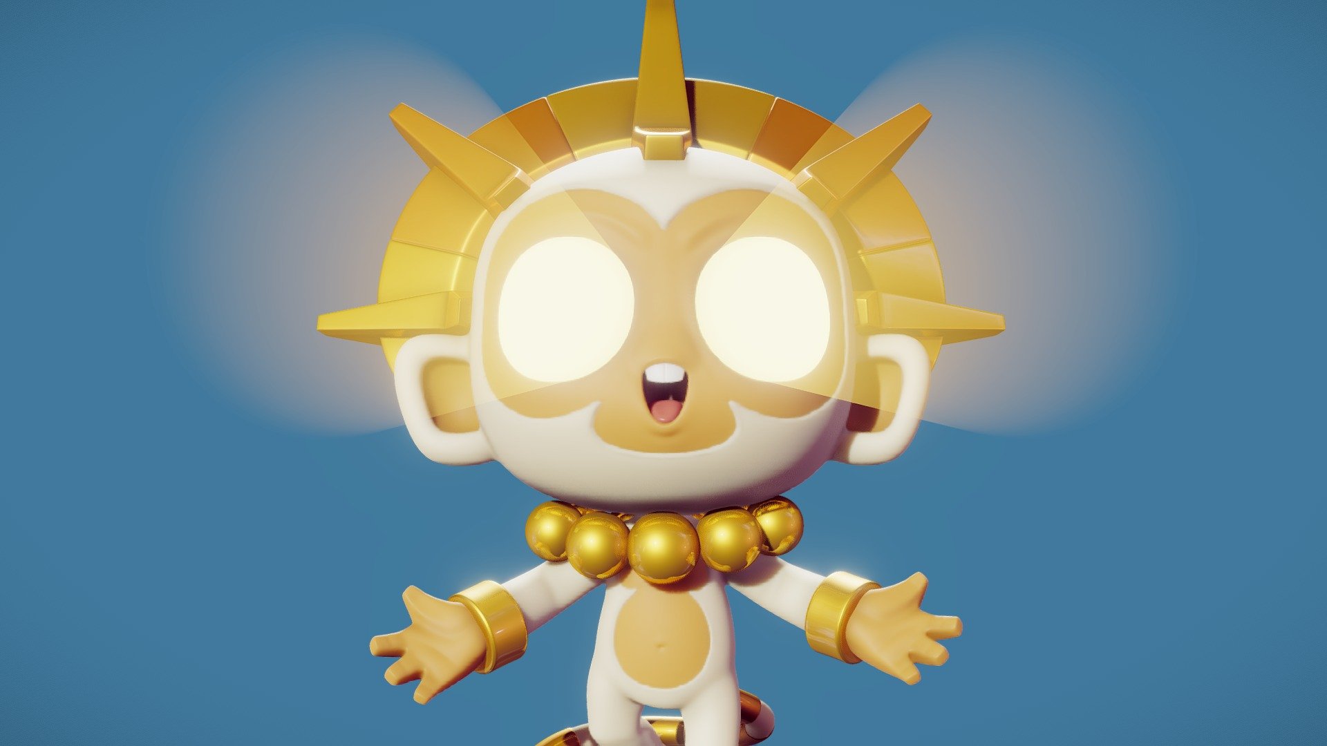 Fan art of The Sun God from Bloons Tower Defense 6 3d model