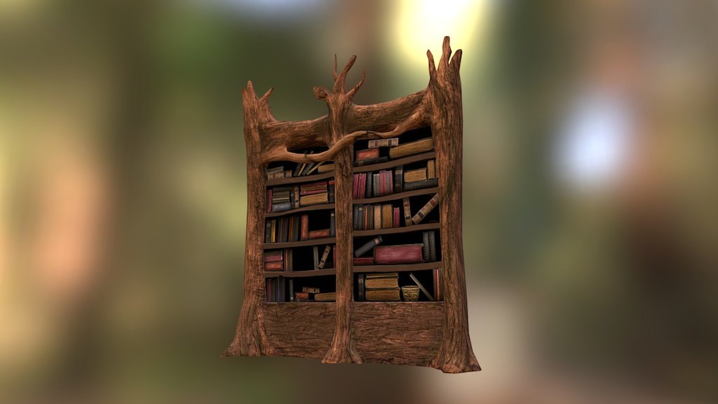 Diagon Alley - Bookshelf - 3D model by seankeemurmann 3d model