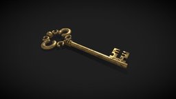 Old key ancient, rust, key, lock, mystery, rusty, medival, gamedev, brass, old, escape, downloadable, 4ktextures, escaperoom, pbr, gameasset, free, textured