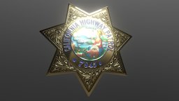 California HighWay Patrol Badge police, highway, badge, patrol, substancesheriff, substancepainter