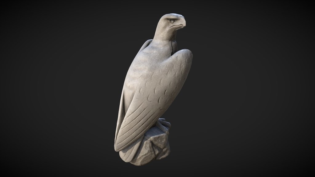 Falcon Statue Scan - 3D model by Franco Pizzani (@LittleNinja) 3d model
