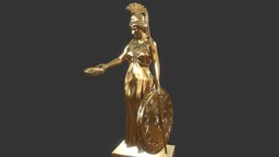 Sulis Minerva rome, bronze, historic, figure, historical, heritage, corinthian, goddess, statue, water, roman, serpent, romans, baths, minerva, deity, sulis, zbrush, history