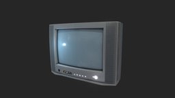 Old Television tv, retro, monitor, television, old, 90s, substancepainter, substance