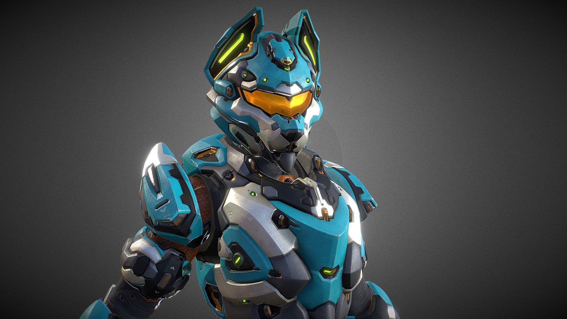 This is Liv, a Sci-fi soldier with a suit of power armor conveniently shaped like a Wolf. This is a PBR, low poly (123k polygons) and fully rigged (Unity Humanoid and UE4 humanoid rigs included) game-ready character. Also includes 5 different color schemes: Base, EVA, Iron, SnowOps, Fox and Anubis.

Features:




Full suit of armor on top of the Undersuit.

Sci-Fi Rifle with Wolf Charm.

PBR, 4k textures (Blender native, ue4 native, unity native).

6 different color schemes.

VRChat Package now Included!

-----PLEASE DO NOT SET THIS MODEL AS PUBLIC IN VRCHAT----- - Liv - SpecOps Wolf - Buy Royalty Free 3D model by Leo Varas (@LeoVaras) 3d model