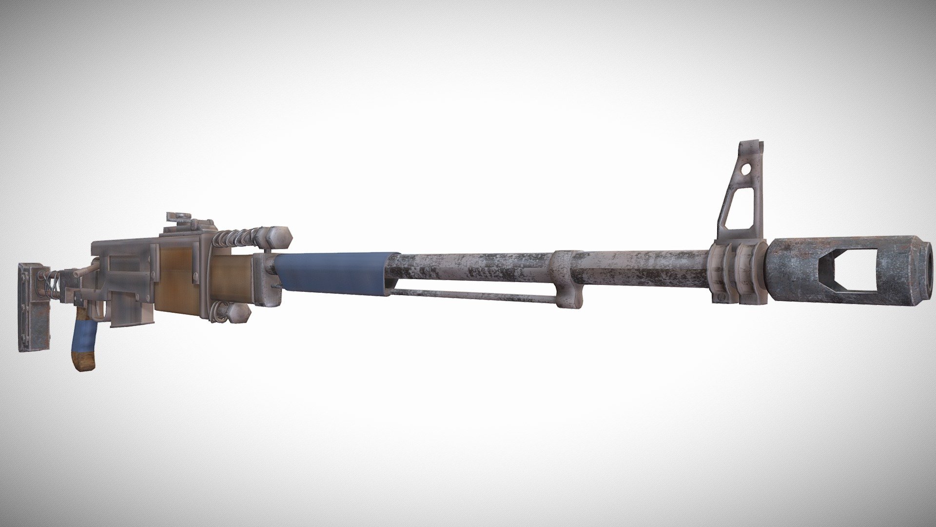 Post-apocalyptic weapon - Download Free 3D model by BRAIN_ZIP 3d model