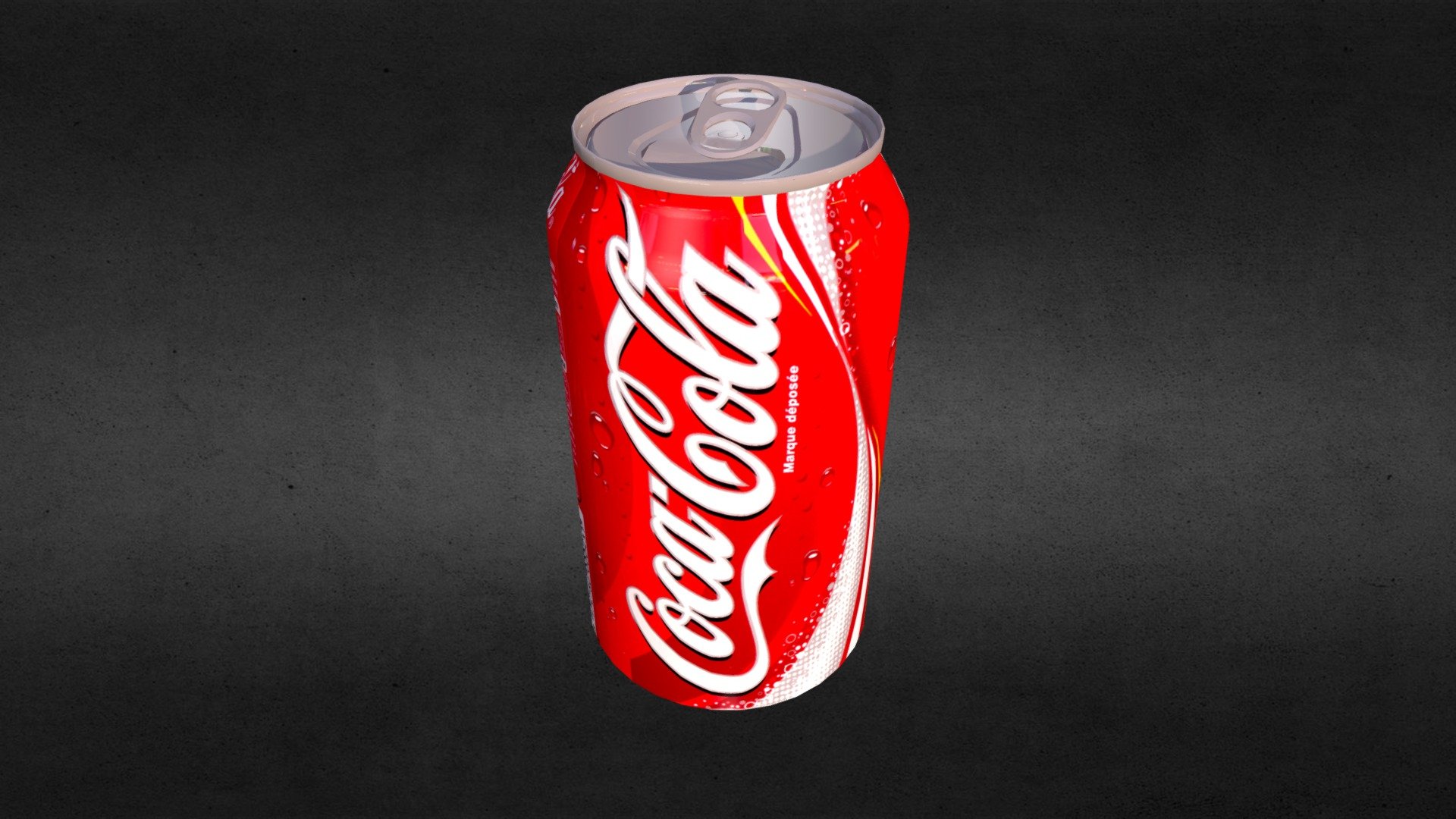 French Coke can made with blender - French Coke can - Download Free 3D model by Robukan 3d model