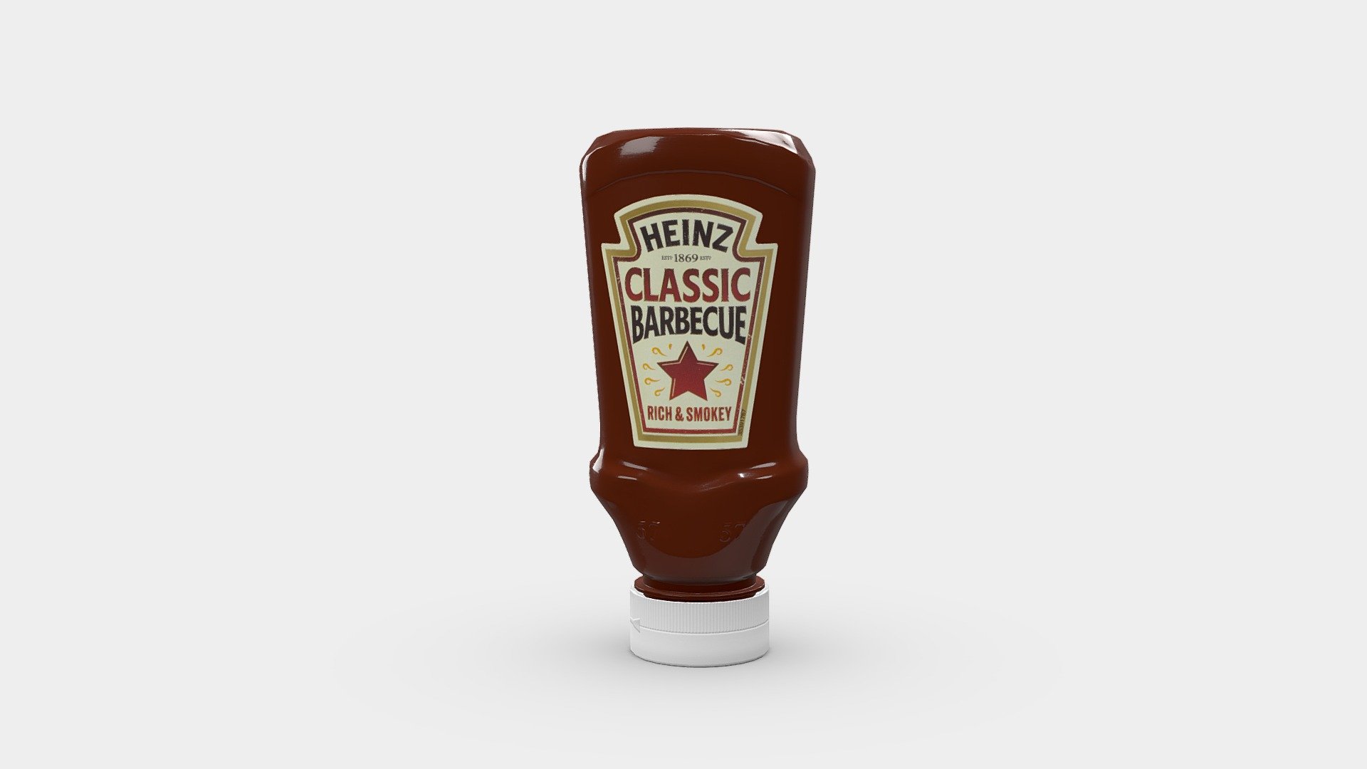 Heinz Classic Barbecue 260 g
VR and game ready for high quality Architectural Visualization
EAN: 0000050157730 - HEINZ - Barbecue sauce 260g - 3D model by Invrsion 3d model