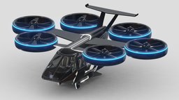 Flying Taxi Bell Nexus flying, cars, drone, copter, transport, bell, nexus, taxi, aircraft, realistic, passenger, quadcopter, fly, air, sci-fi, futuristic, plane, car, helicopter, concept
