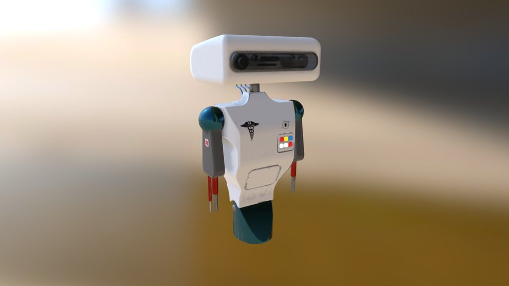 This is part of the Sci-Fi Modular Pack for Unity 3D. It is the medical robot - Medical robot - 3D model by Methexis Studios (@methexistudios) 3d model