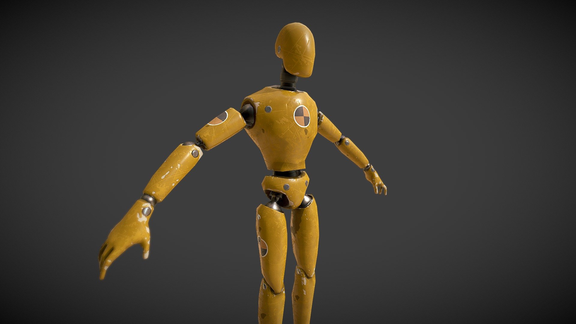 A lowpoly Mannequin test for our developing game! - Gameready Mannequin test - 3D model by Matteo Maravalle (@teo) 3d model