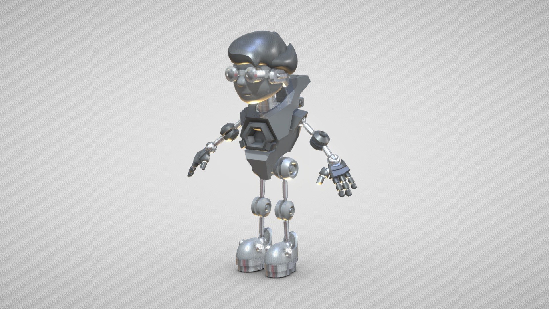 Nitro boy Cyborg cartoon - Nitro boy Cyborg cartoon - Download Free 3D model by tkkjee 🪲 (@tkkjee) 3d model