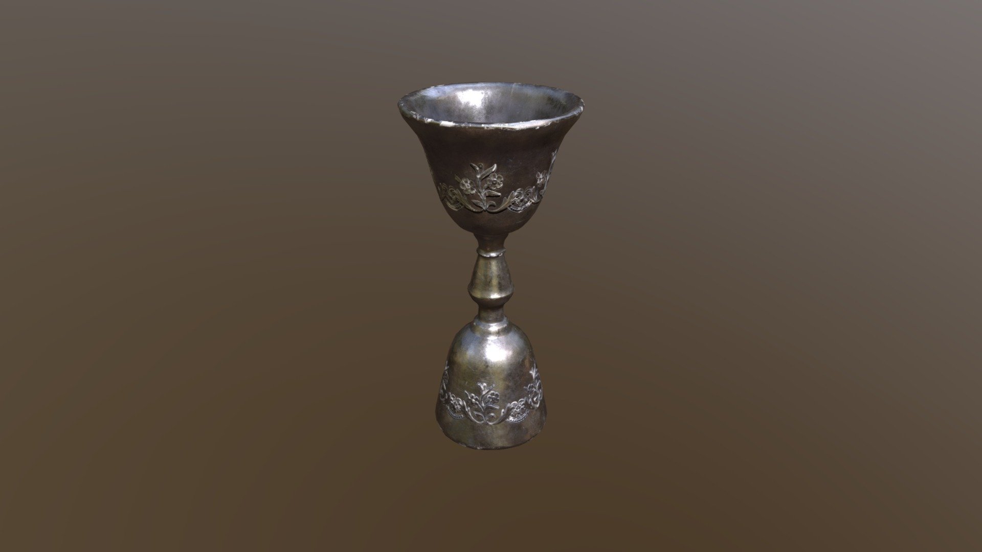 Royal Elegant Skinny Chalice 3D Model. This model contains the Royal Elegant Skinny Chalice itself 

All modeled in Maya, textured with Substance Painter.

The model was built to scale and is UV unwrapped properly. Contains only one 4K texture set.  

⦁   5184 tris. 

⦁   Contains: .FBX .OBJ and .DAE

⦁   Model has clean topology. No Ngons.

⦁   Built to scale

⦁   Unwrapped UV Map

⦁   4K Texture set

⦁   High quality details

⦁   Based on real life references

⦁   Renders done in Marmoset Toolbag

Polycount: 

Verts 2594

Edges 5216

Faces 2624

Tris 5184

If you have any questions please feel free to ask me 3d model