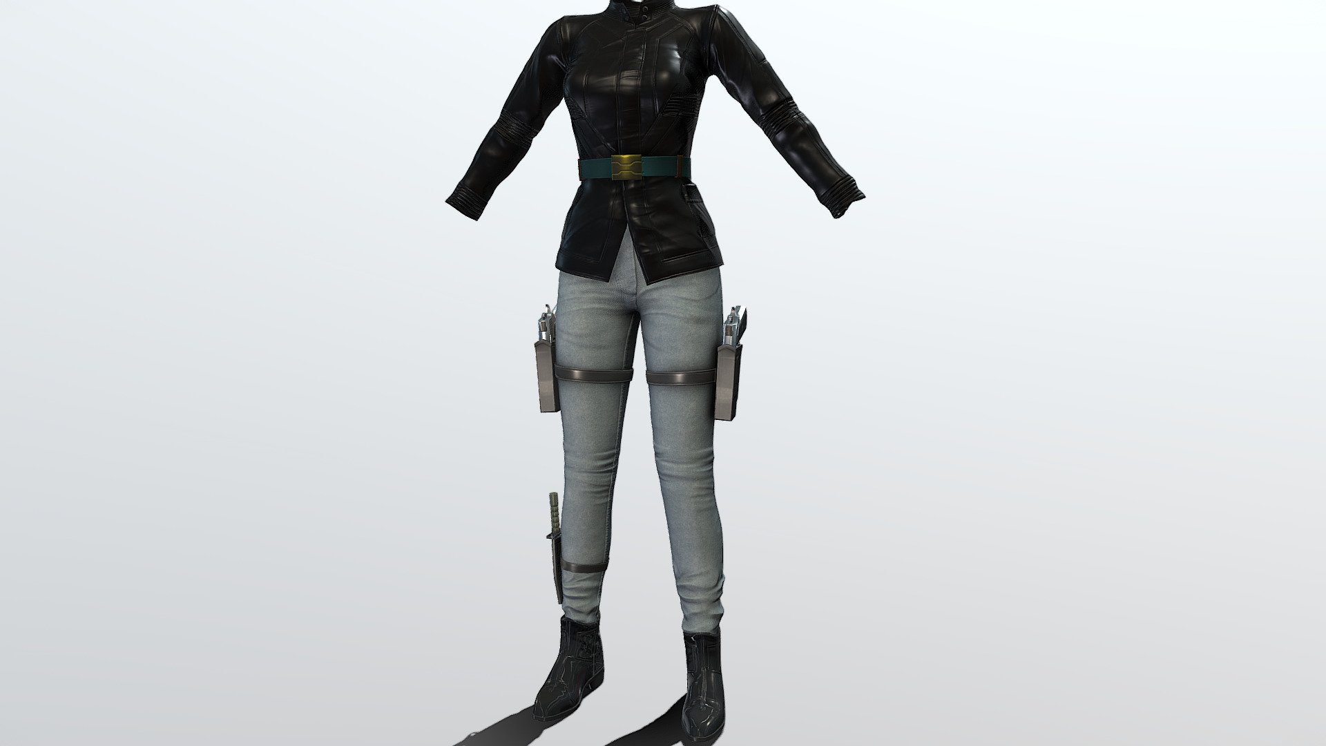 Jacket + Pants + Guns + Knife + Boots

Can be fitted to any character

Clean topology

No overlapping smart optimum unwrapped UVs

High-quality realistic textures

FBX, OBJ, gITF, USDZ (request other formats)

PBR or Classic

Please ask any other questions.

Type     user:3dia &ldquo;search term