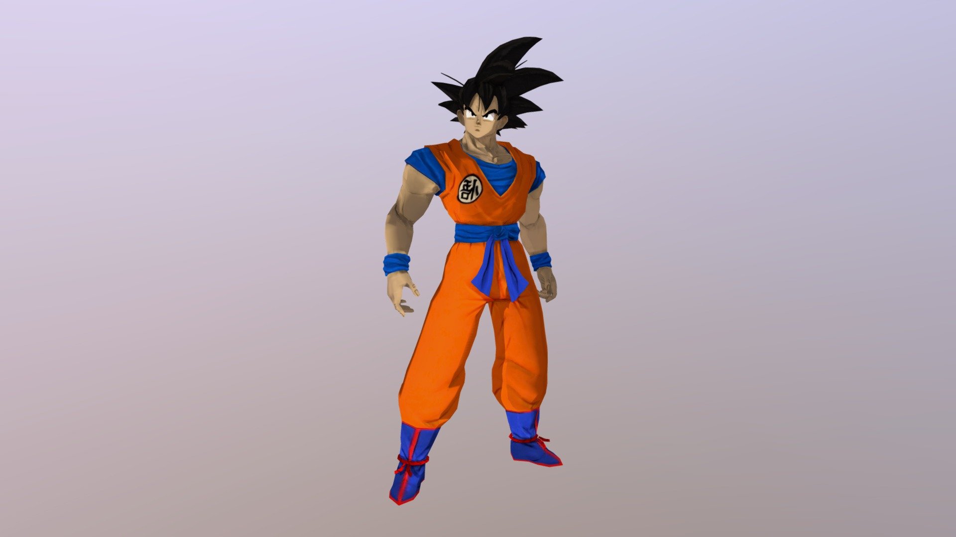 from chinese mobile game - Goku - Download Free 3D model by Nemix 3d model