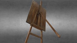 Easel Low Poly easel, lowpoly