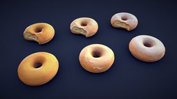 Stylized Plain Donuts