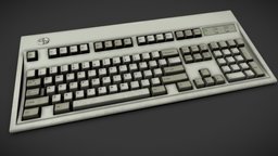 Old Keyboard computer, mac, old, ibm, keybard