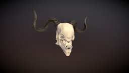 Demons skull demon, substancepainter, substance