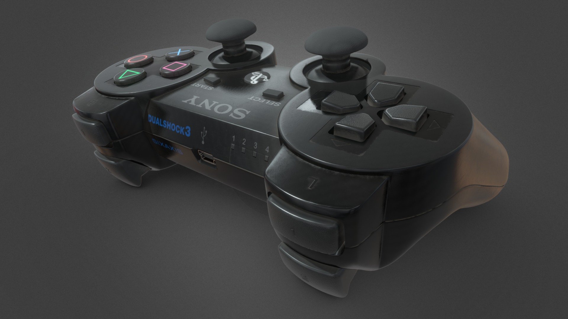 DUALSHOCK3 is a playstation 3 controller which is used to play game i created this model in blender with hardsurface polygon modeling method and texture in subtance 
this playstation 3 controller is the exact replica of my controller with the same amount of imperfection

render:
 - DUALSHOCK 3 controller - 3D model by uday (@udayjeet) 3d model