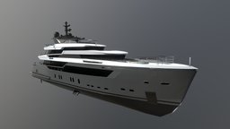 Alloy 44 yacht marine, yacht, superyacht, substancepainter, substance, vehicle