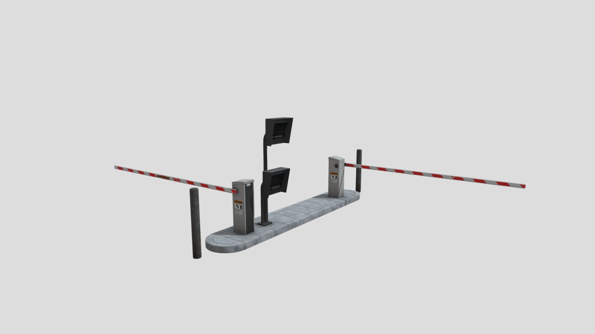 Highly detailed 3d model of&nbsp;railway barrier with all textures, shaders and materials. This 3d model is ready to use, just put it into your scene 3d model