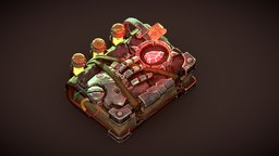 Magic Book [Stylized] sculpting, robotic, props, isometric, middle-age, sculptgl, alchemy, fullmetalalchemist, book, blender, lowpoly, gameasset, zbrush, free, stylized, hand, magic, heandpaint