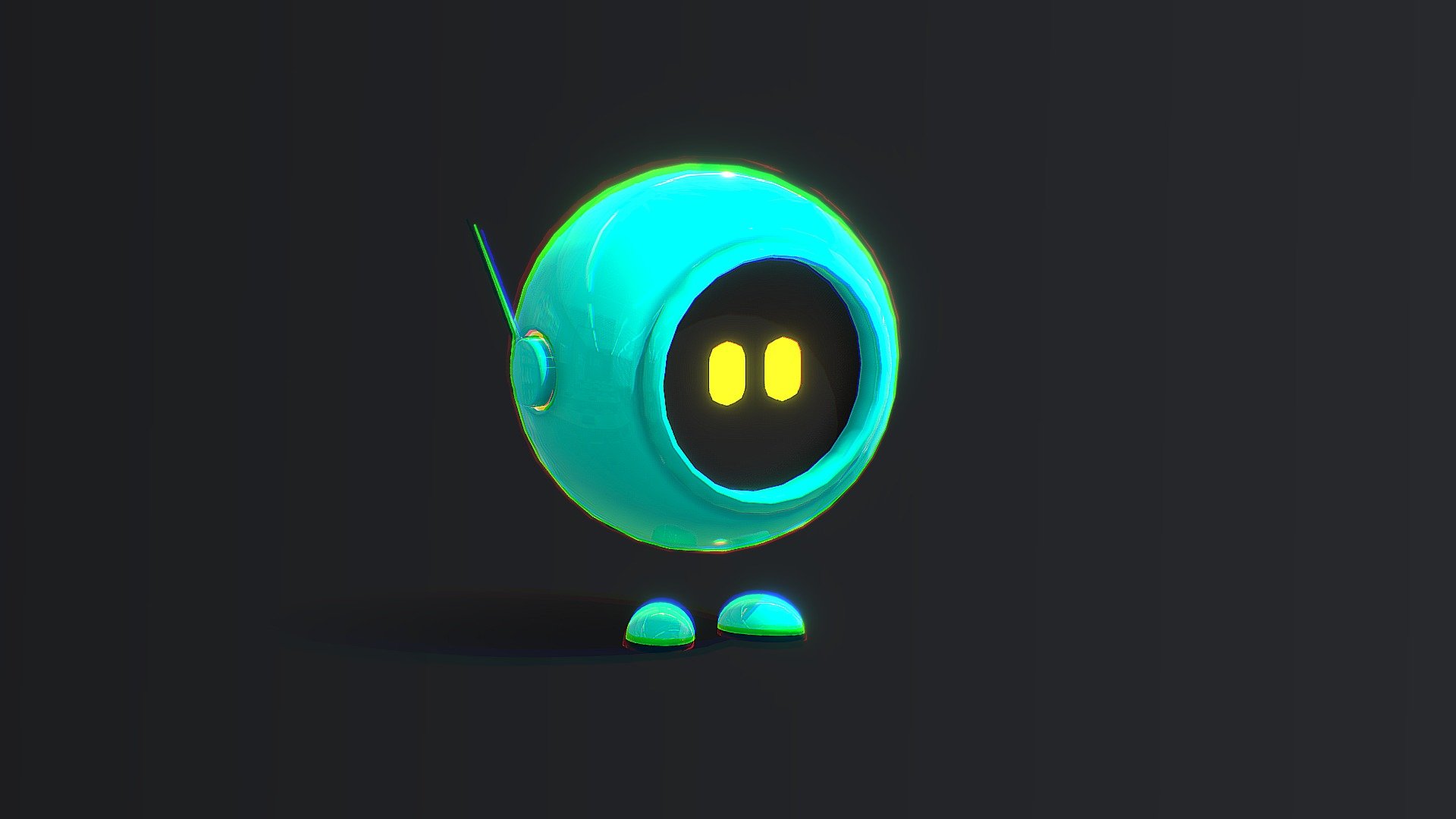 robot - cute robot - Download Free 3D model by victory_mirosya 3d model