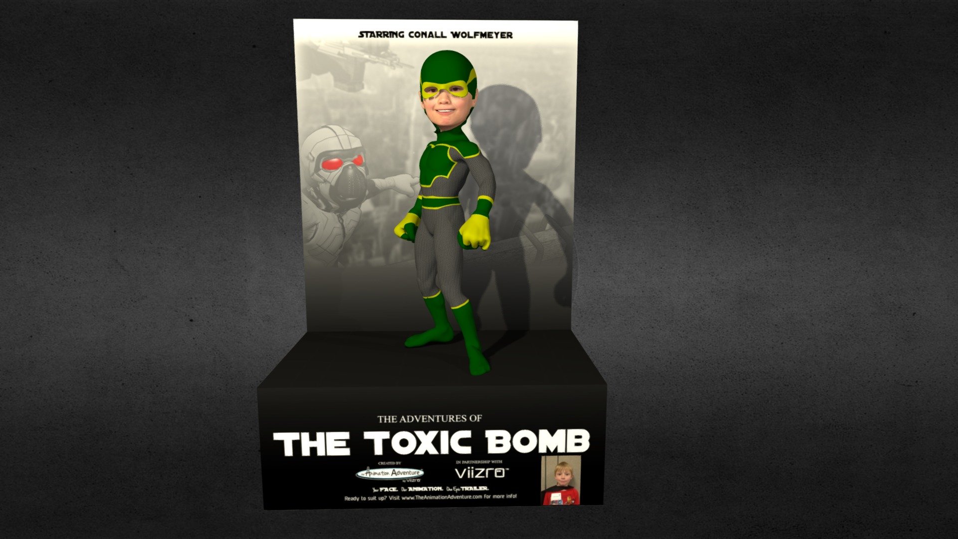 The Adventures of : The Toxic Bomb - 3D model by Viizro™ | Creators of The Animation Adventure (@viizro) 3d model
